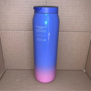 NWT Starbucks Holiday 2023 Purple Pink Glitter Ombre Gradient Bottle Tumbler SS
